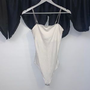 Hollister, white bodysuit. Size medium